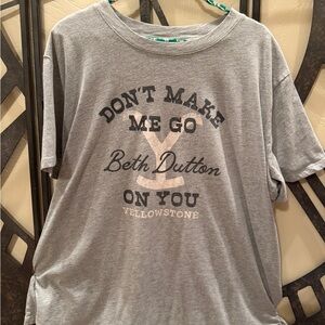 Gray Yellowstone Beth Dutton T-Shirt